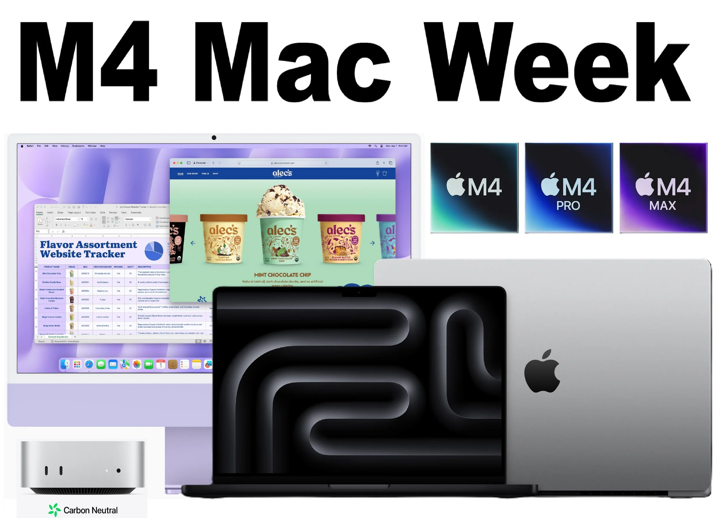 Apple M4 Mac Week: More Memory, More Powerful Silicon, Carbon